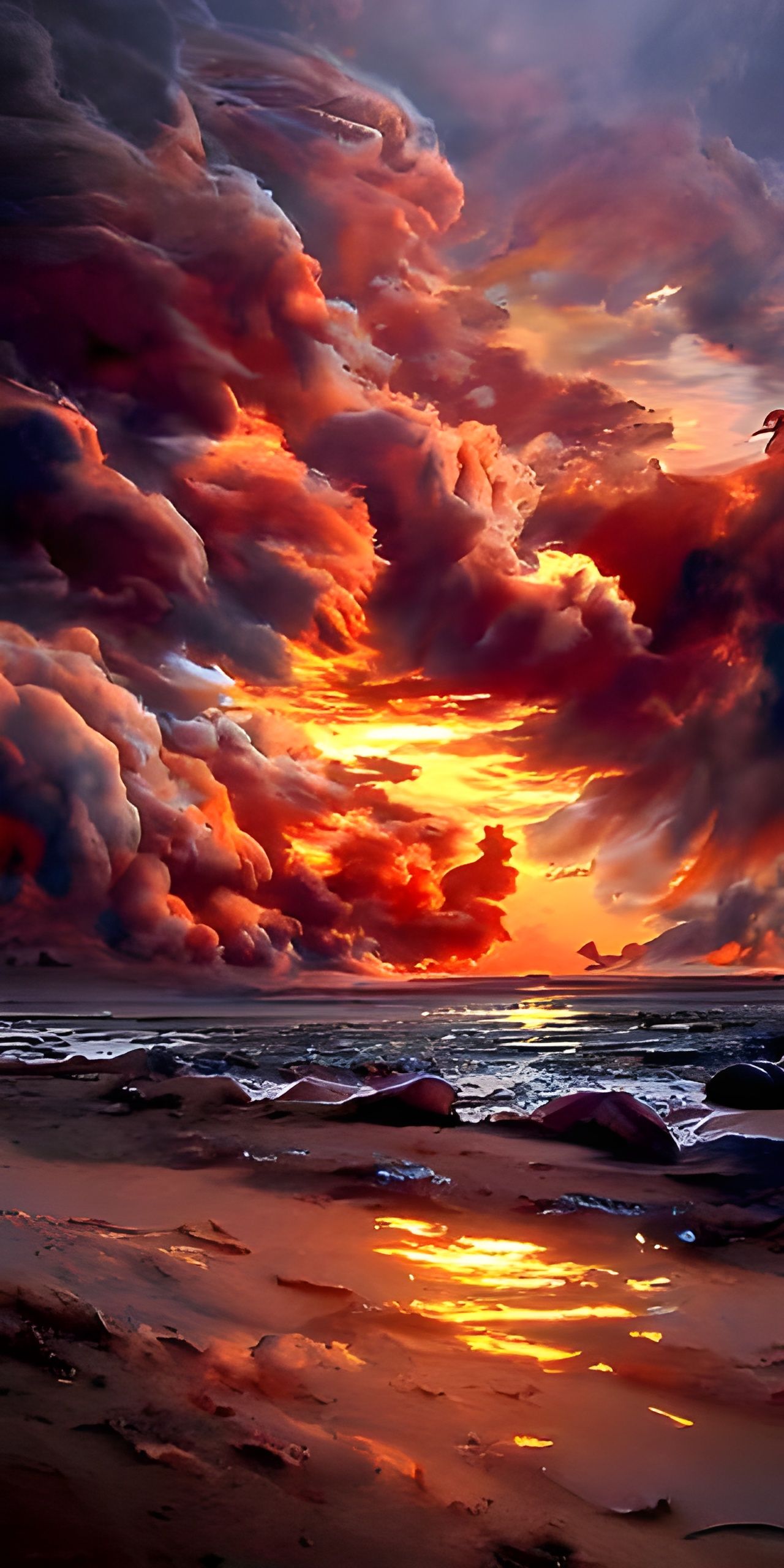 Beach - Sunset Clouds undefined