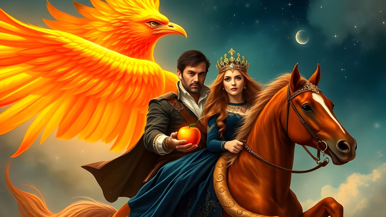 The Firebird, Ivan and Princess Vasilisa Fable  by @Gary Murakami