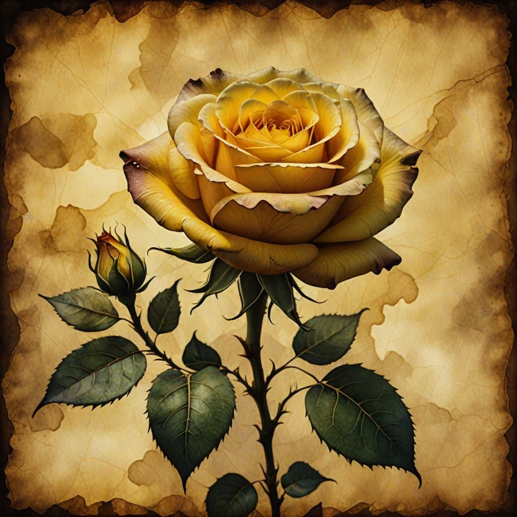 A Single Yellow Rose  by @A Secret McDaniel