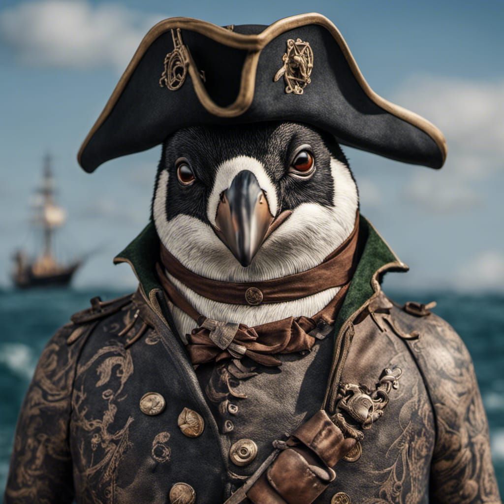 Bill Jukes Pirate Penguin  by @McD