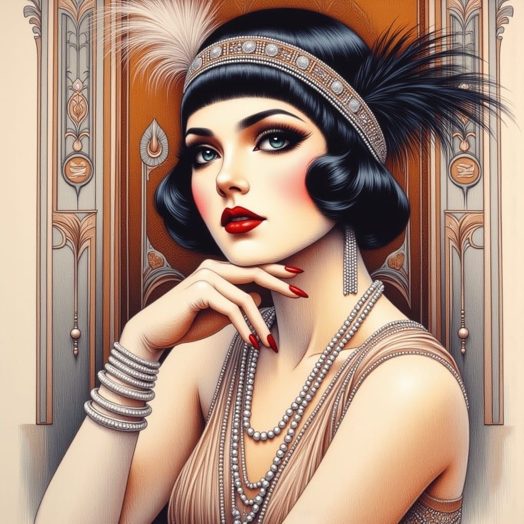 1920s flapper girls