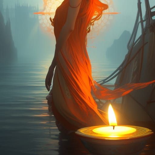 Candle on the water