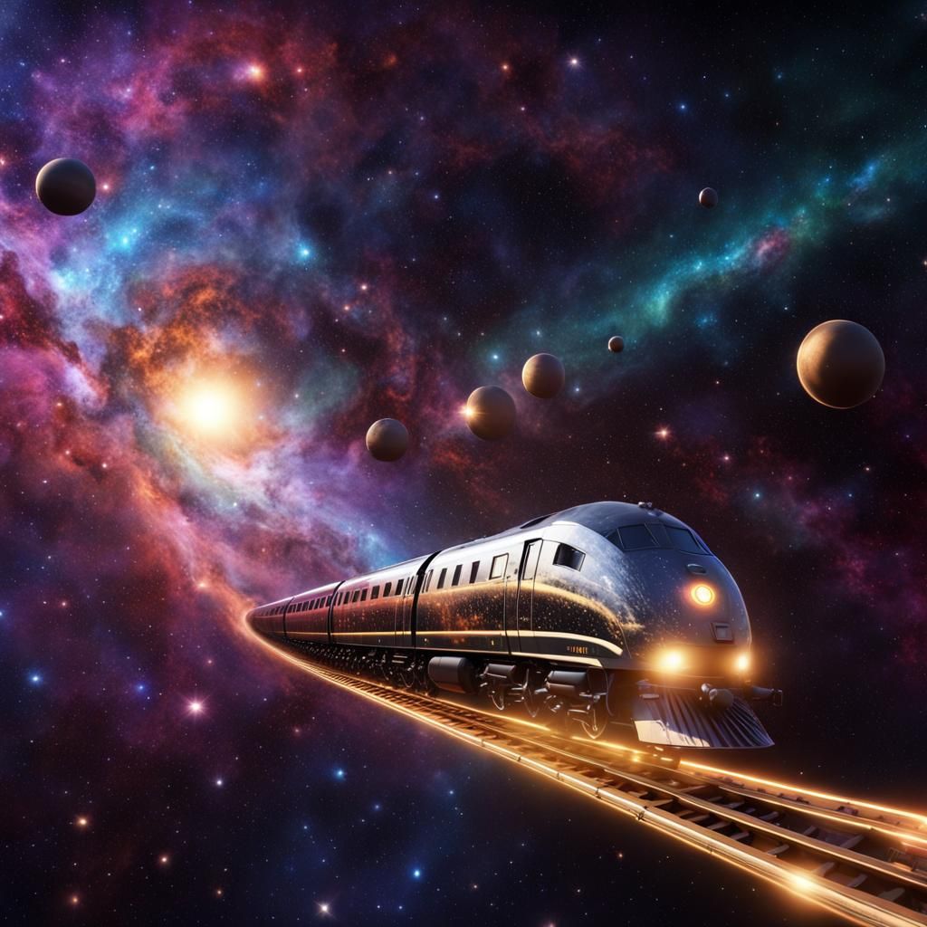 Space Train  by @Carienscreations