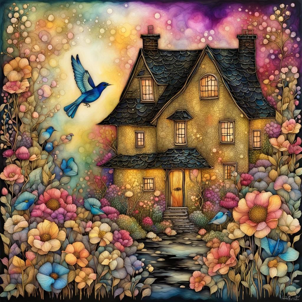 Whimsical Cottage   by @Wacky Fun