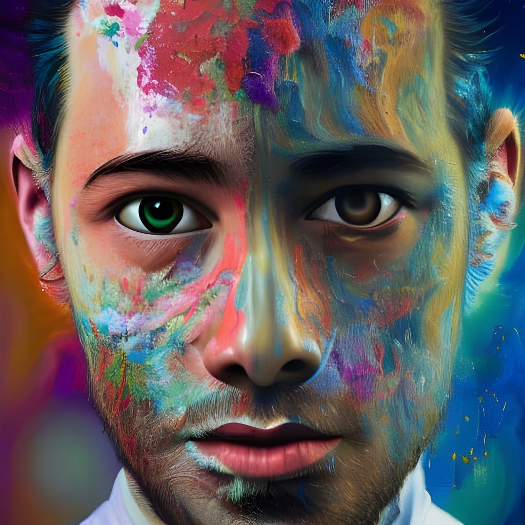 Awakening to True Self: A Hyperrealistic Acrylic Painting