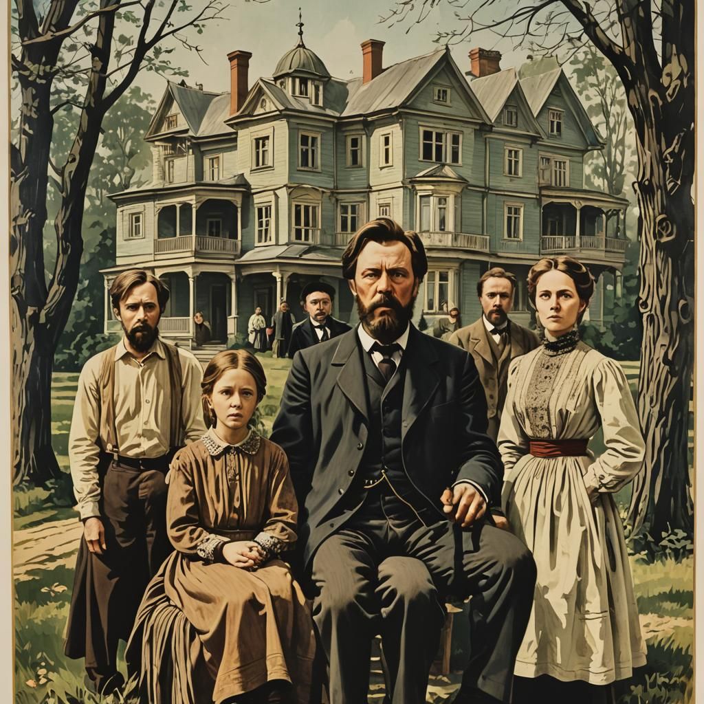 Poster for the film "Uncle Vanya" based on Chekhov's play.
I...