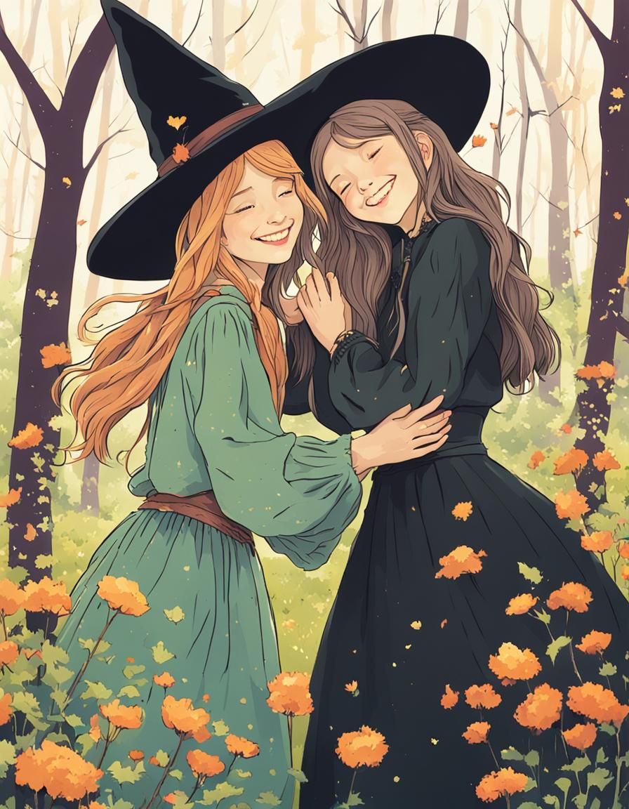 Two young witches.