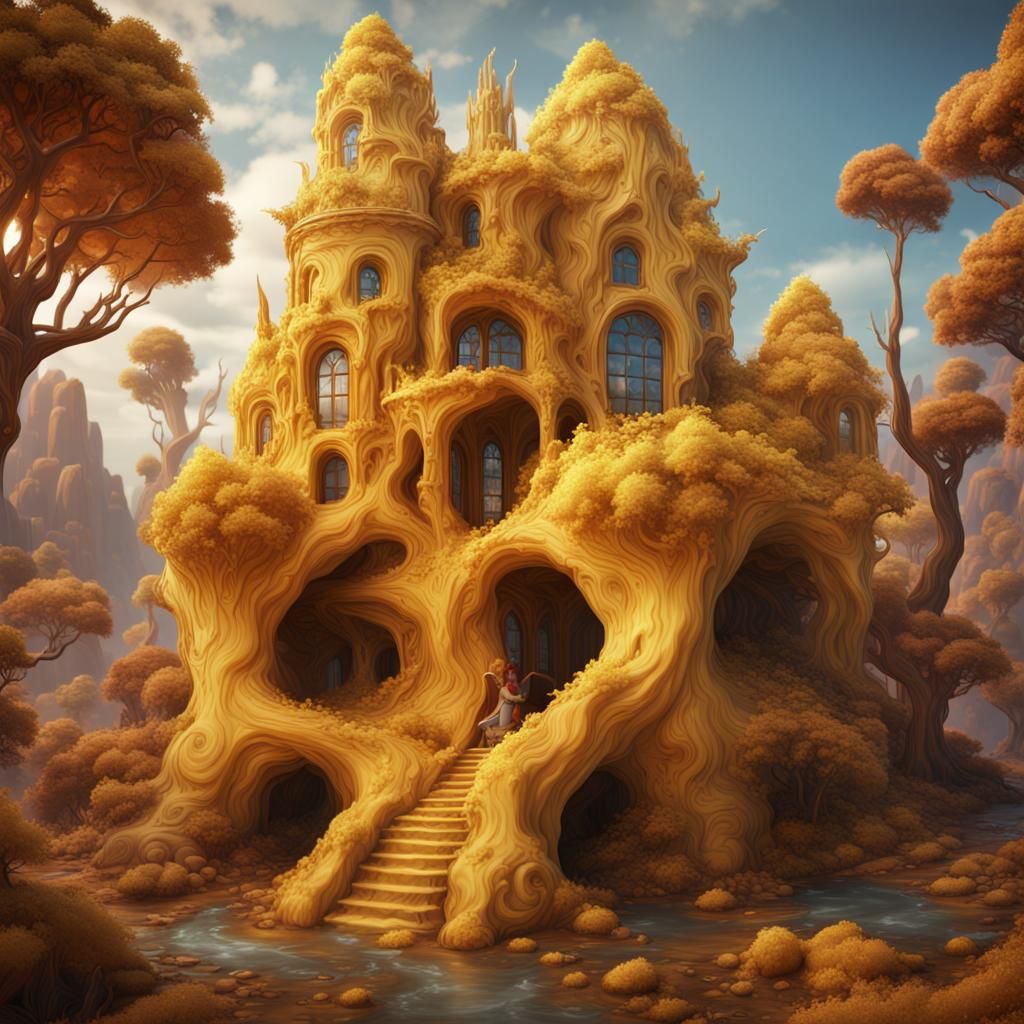 3d supermodel made of butter
detailed matte painting, deep c...