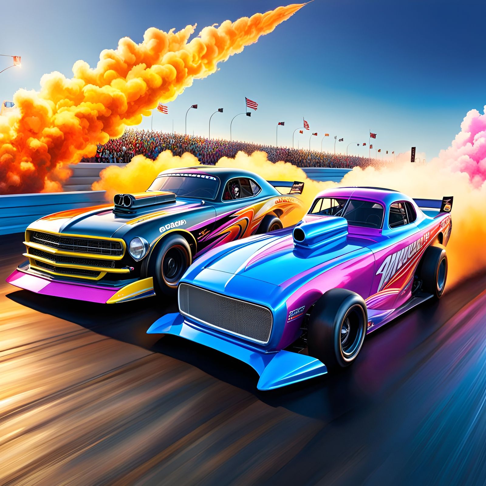 Drag Racing: Burning Rubber