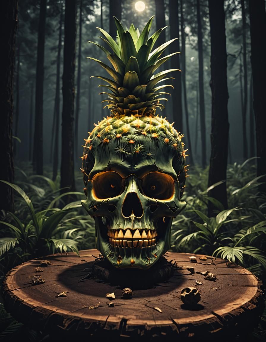 Pineapple skull