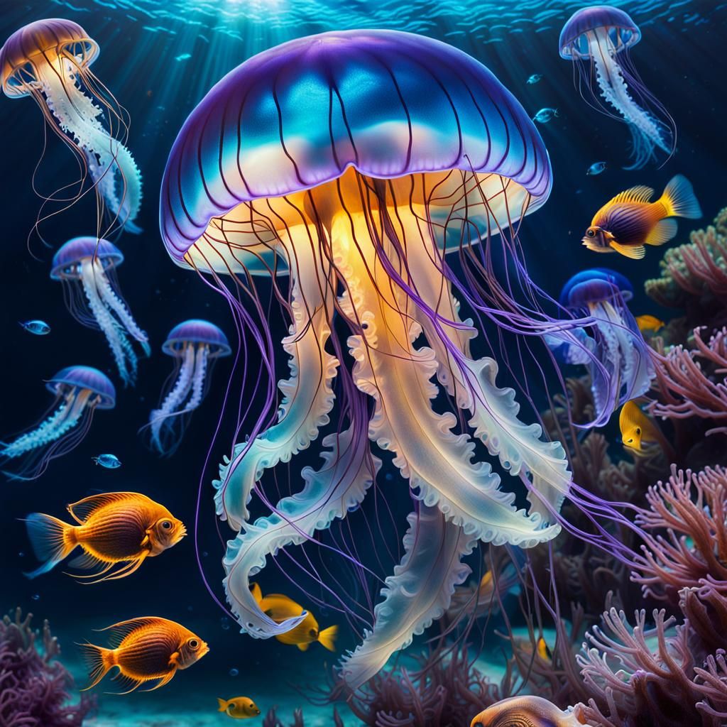 The Mesmerizing Jellyfish  by @Thomas