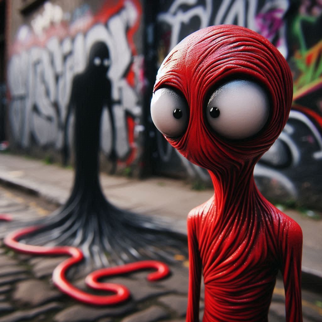 Die Dunkelsten Träume - Panik /kleine Rot - painting Simon Bisley style