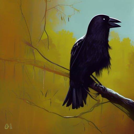 Where the crow sings #0039 - AI Generated Artwork - NightCafe Creator