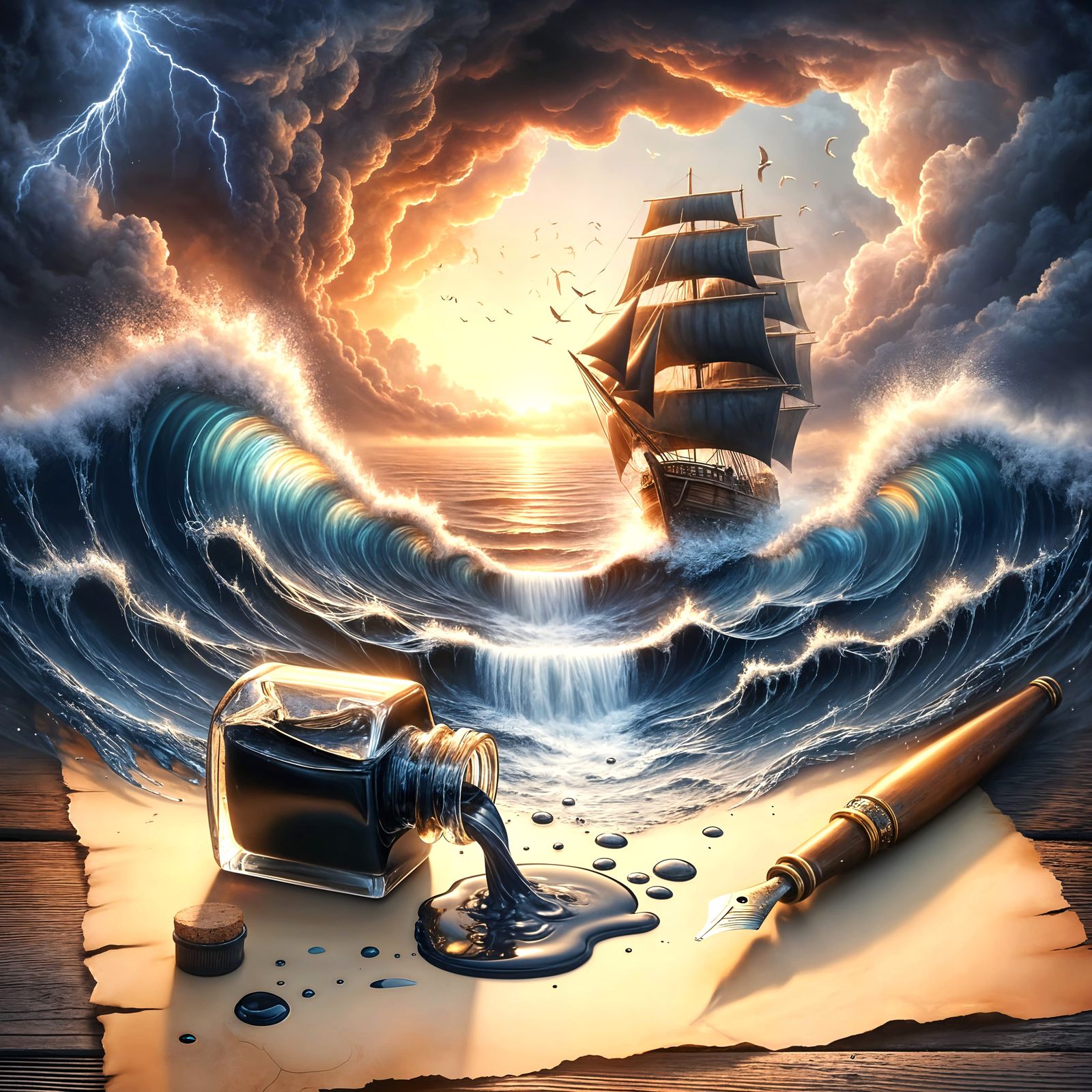 Ocean Letters   by @Floe Joe 