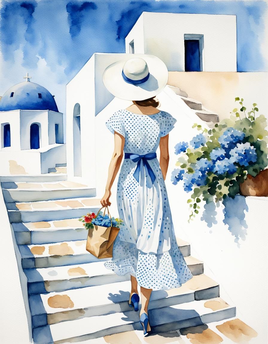 "watercolor, Edward hopper style style painting of picturesq...