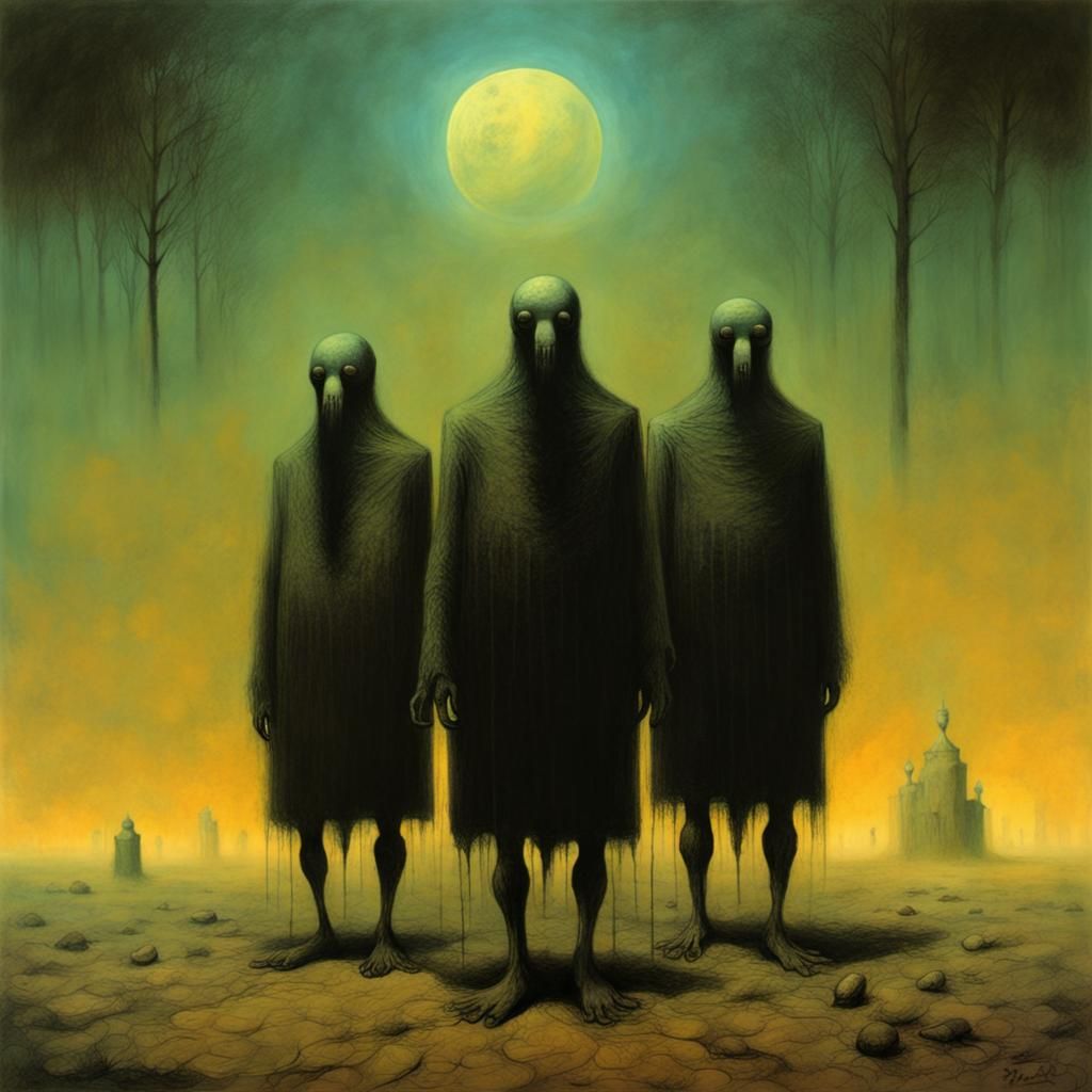 Boogie Men (by Zdzislaw Beksinski ) - AI Generated Artwork - NightCafe ...