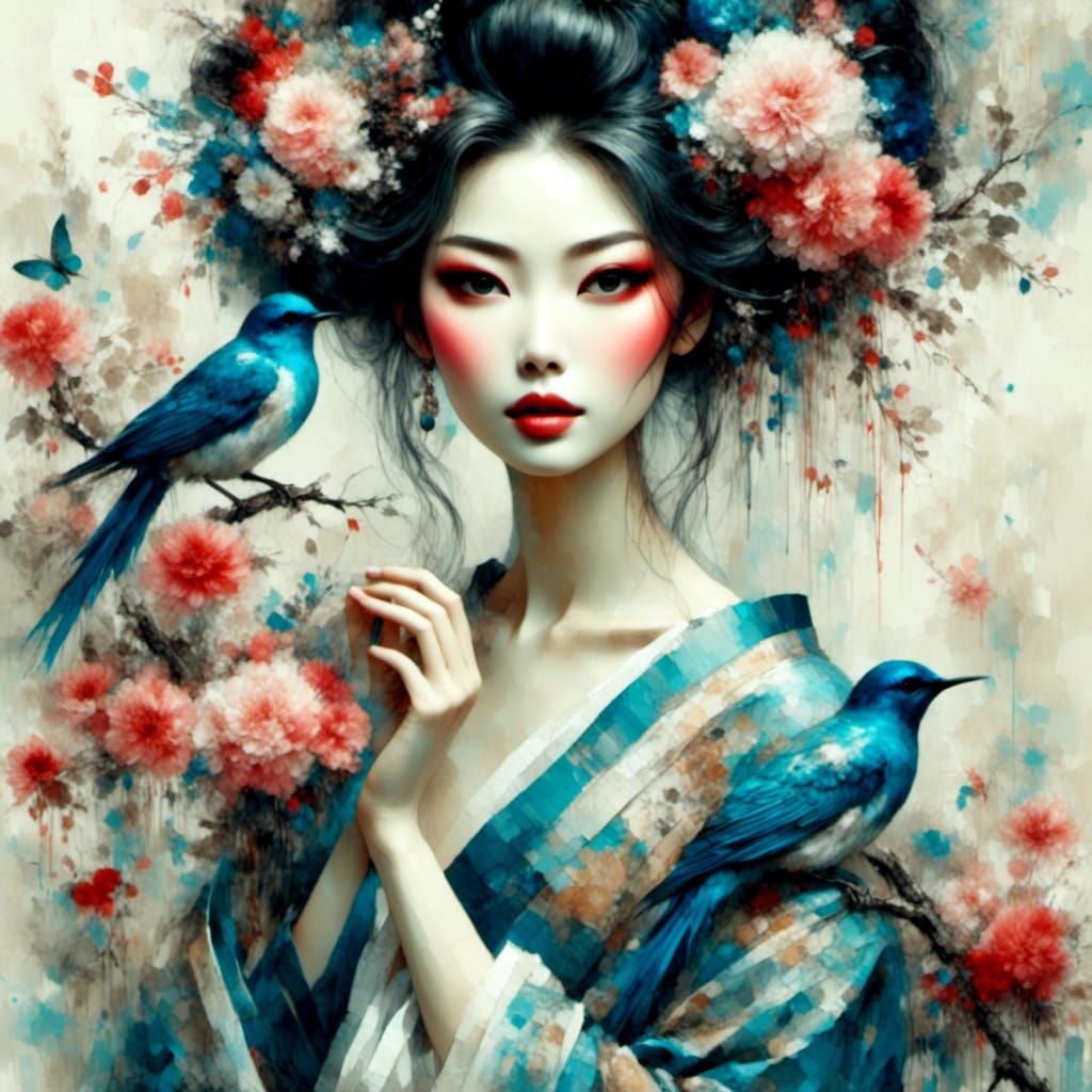 <lora:Beautiful Geisha:1.0> 