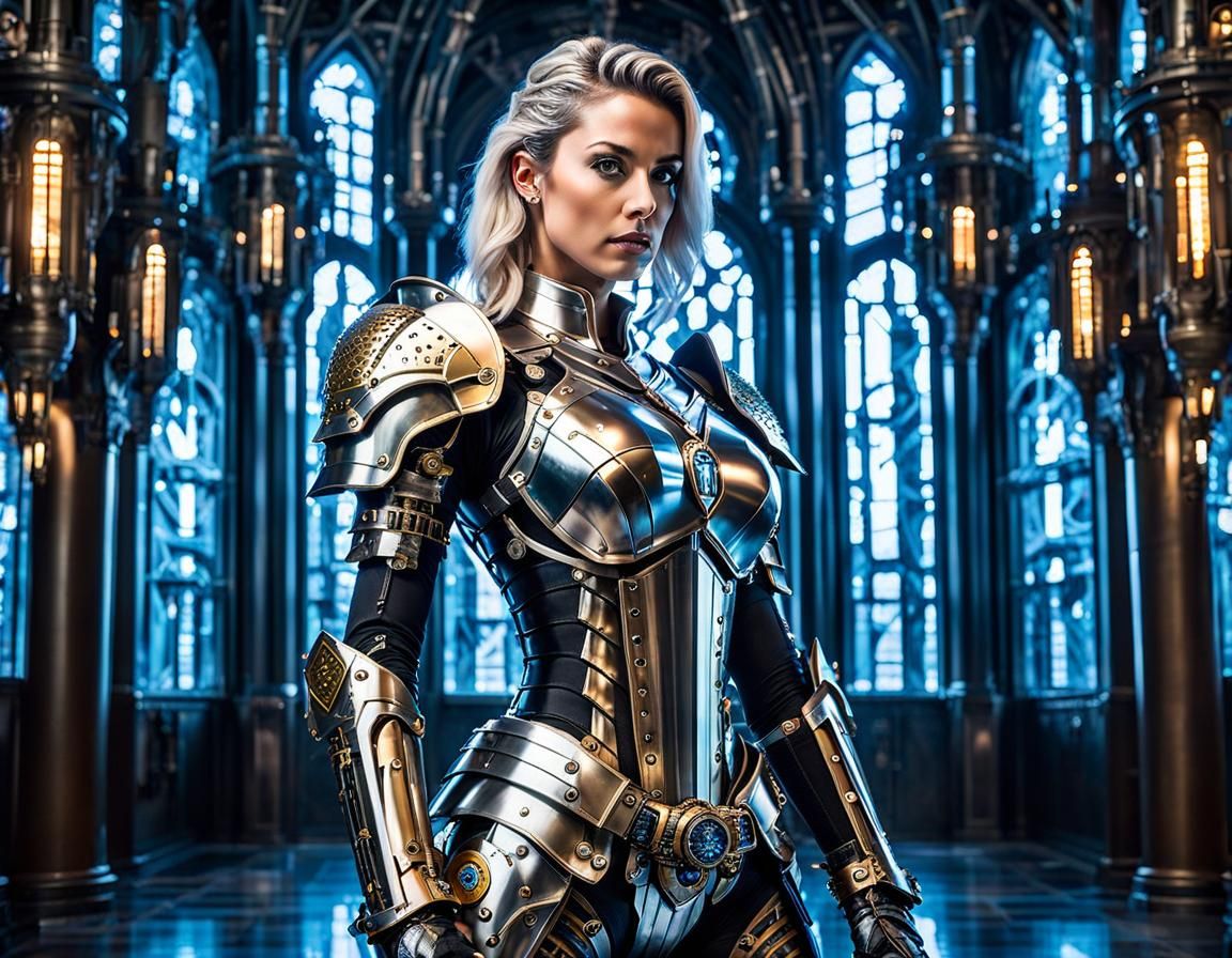 Medieval Sci-fi Fantasy :: Bionic Knight inspired by Hajime Sorayama ...