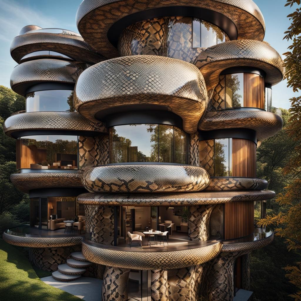 snake skin house