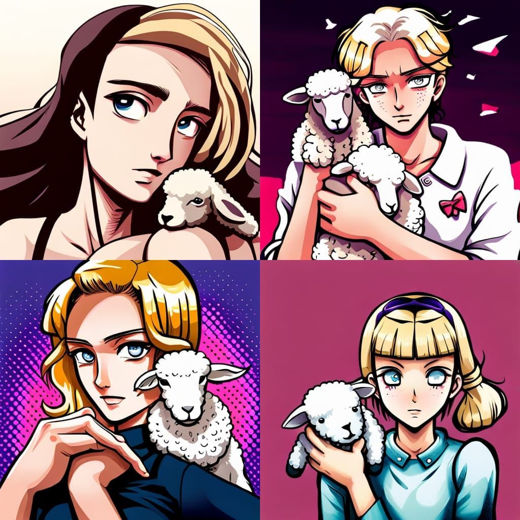 Girls And Sheep...
