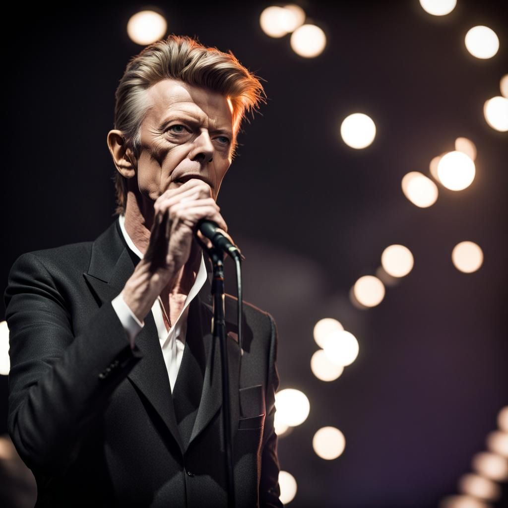 David Bowie black star Lazarus live - AI Generated Artwork - NightCafe ...