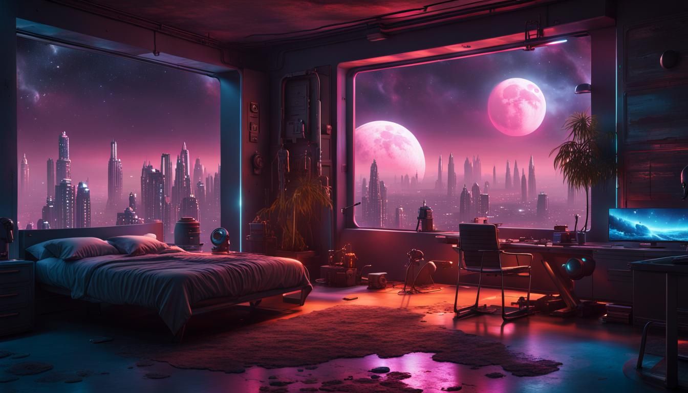 A city on a alien planet