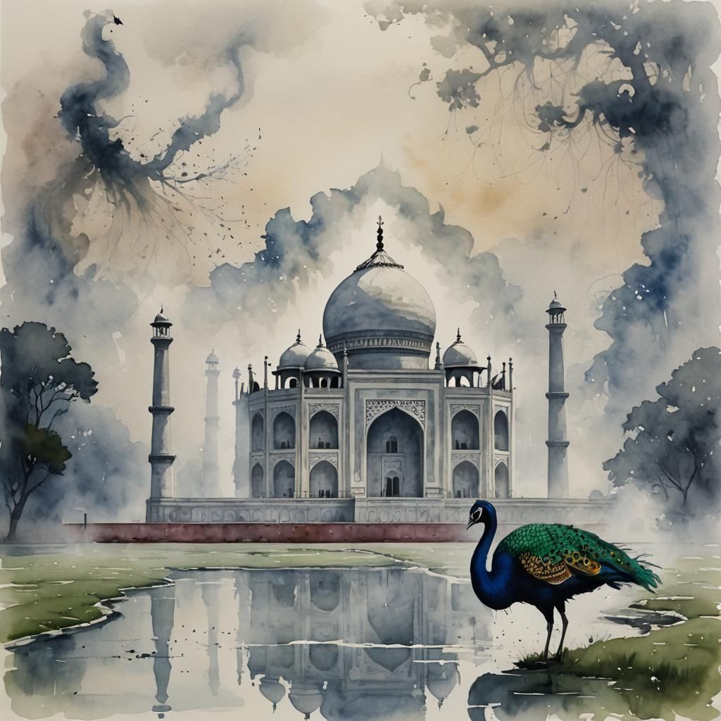 Taj Mahal, artistic impression