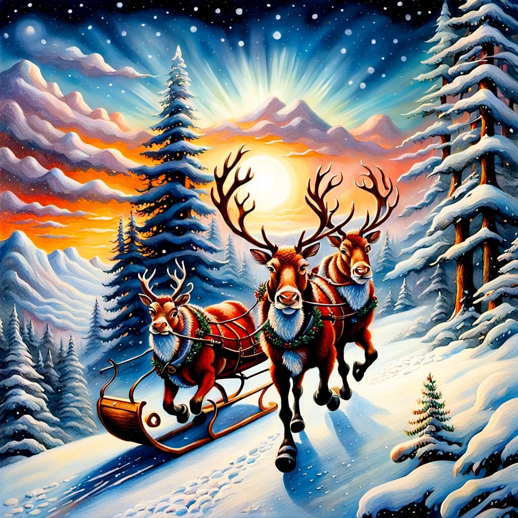 Reindeer sled