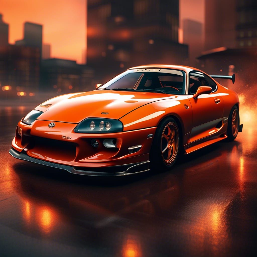 Toyota Supra - AI Generated Artwork - NightCafe Creator