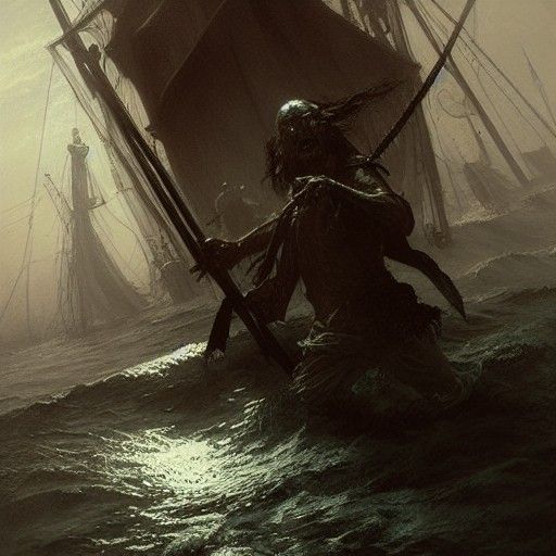 Realistic pirate demon