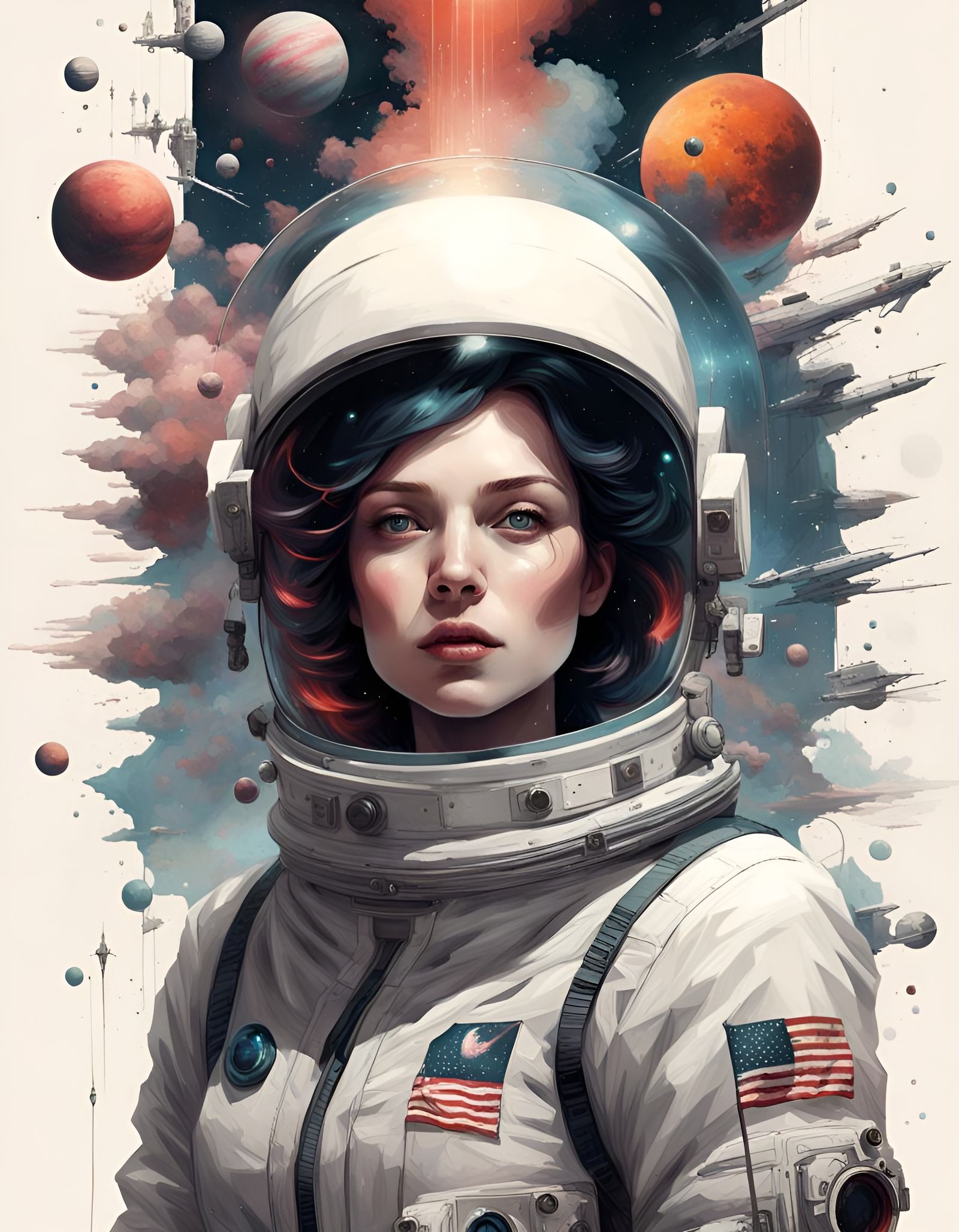 Space Astronaut! - Ai Generated Artwork - Nightcafe Creator