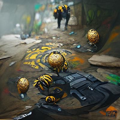 Hive Grenade 8k resolution concept art detailed painting