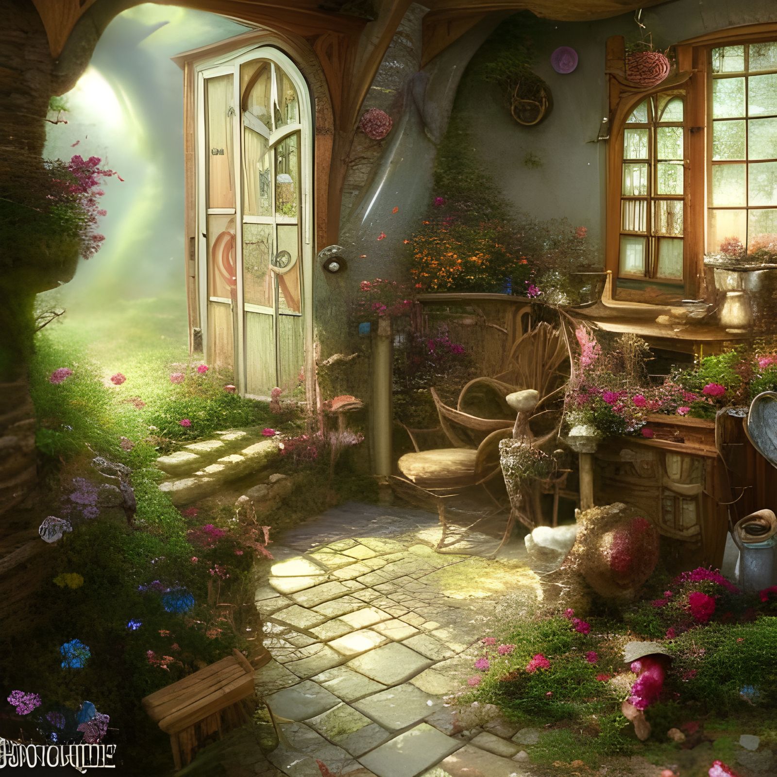 cozy forest cottage - AI Generated Artwork - NightCafe Creator