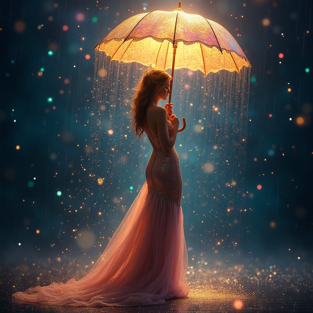 Glitter Rain  by @Sere