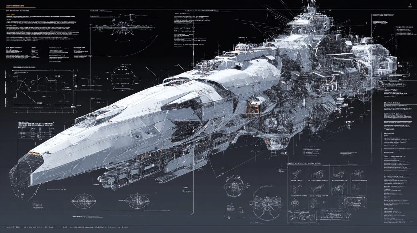 Super Battle Cruiser Design and Specs diagrams