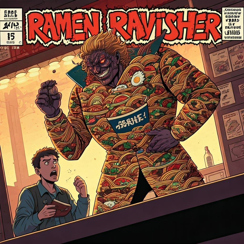 Ramen Ravisher wants to steal all the Ramen  by @Karen Ridley