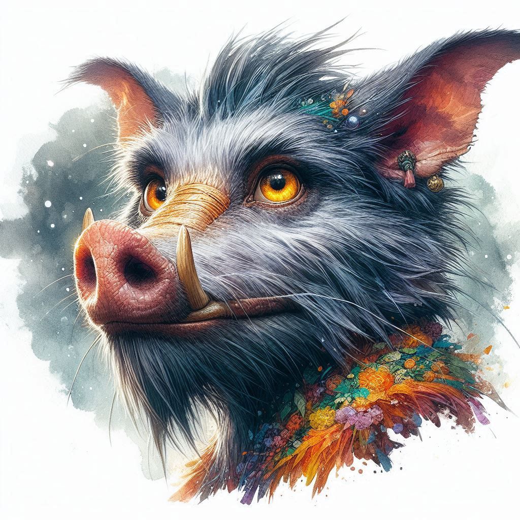 adorable fairy-tale fantasy creature portrait..