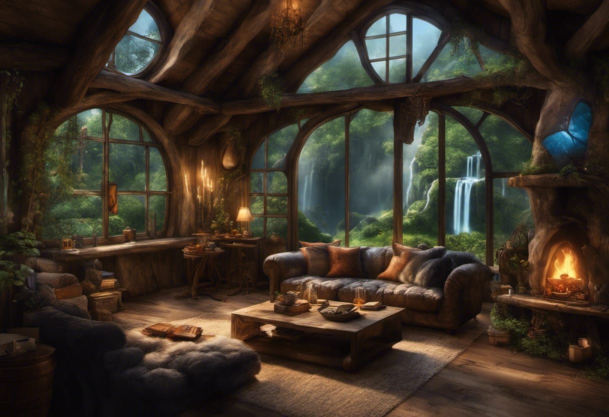 Cabin in the Woods  by @Shywolf