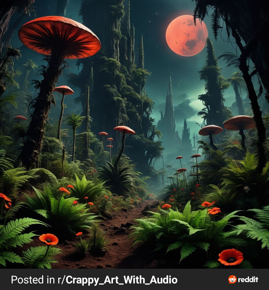 Peaceful Alien Landscape