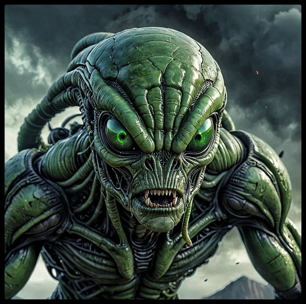 Menacing Alien Portrait