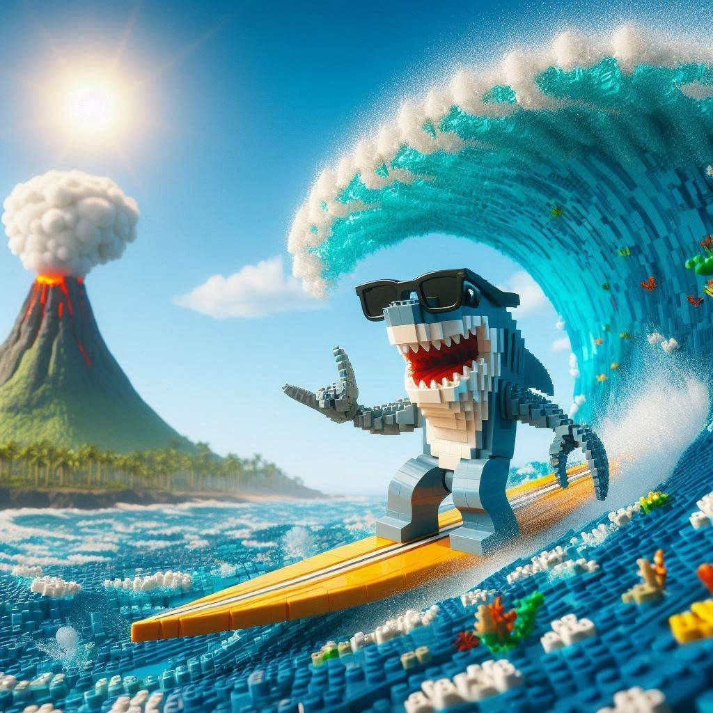 Surfing the Tidal Wave   by @BlueMoonSai