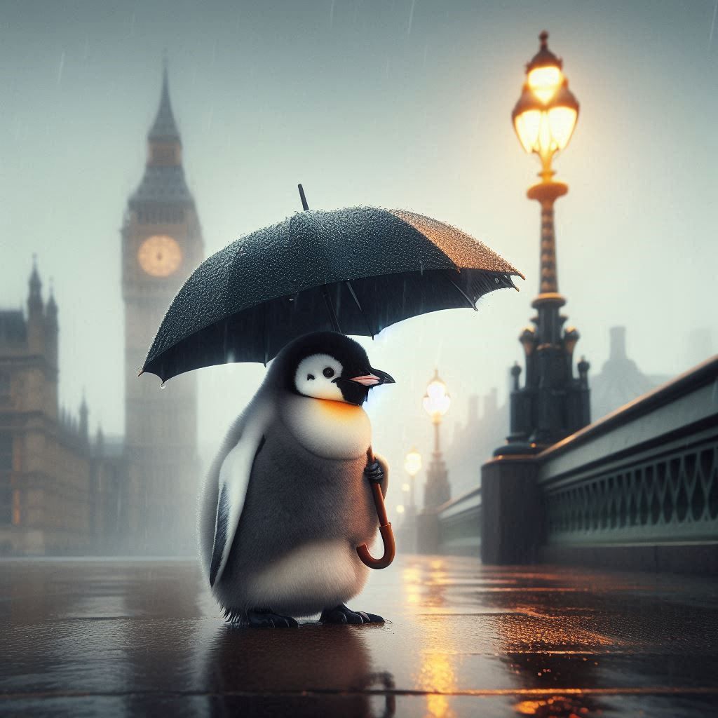 little Ben under the rain