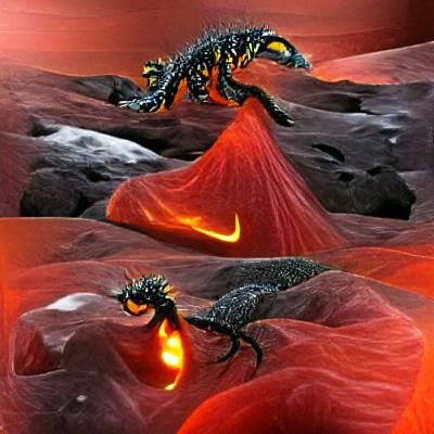 lava dragon roaming earths surface picture