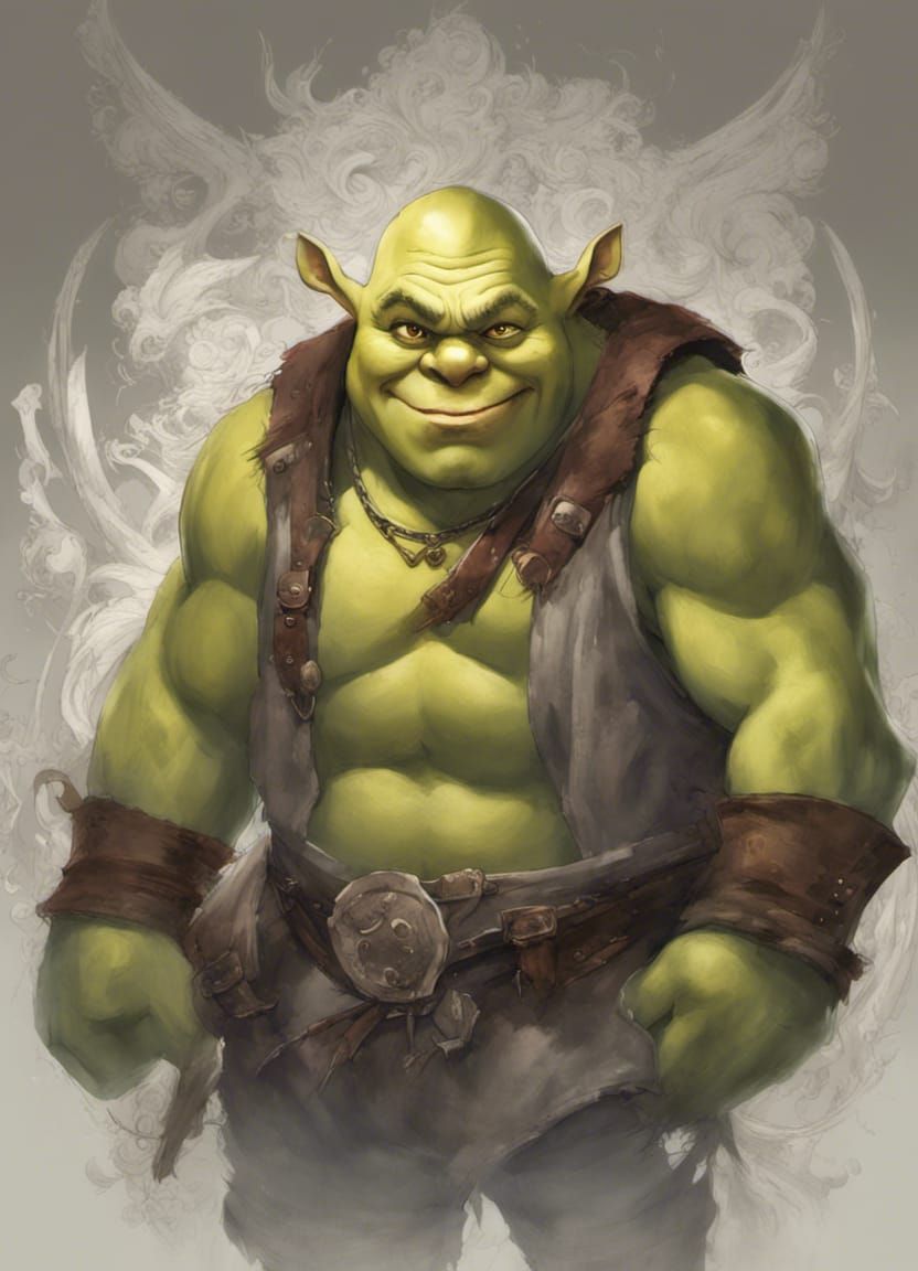 Shrek character illustration