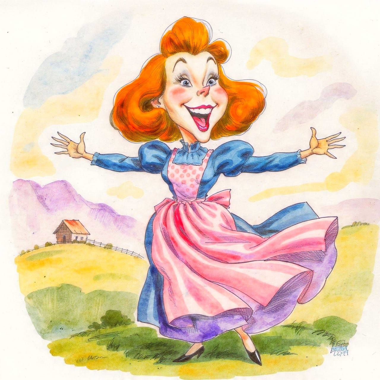 'Prairie Girl' Caricature