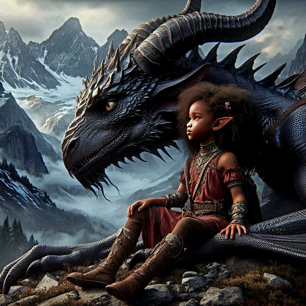 Tiefling w/ dragon protector