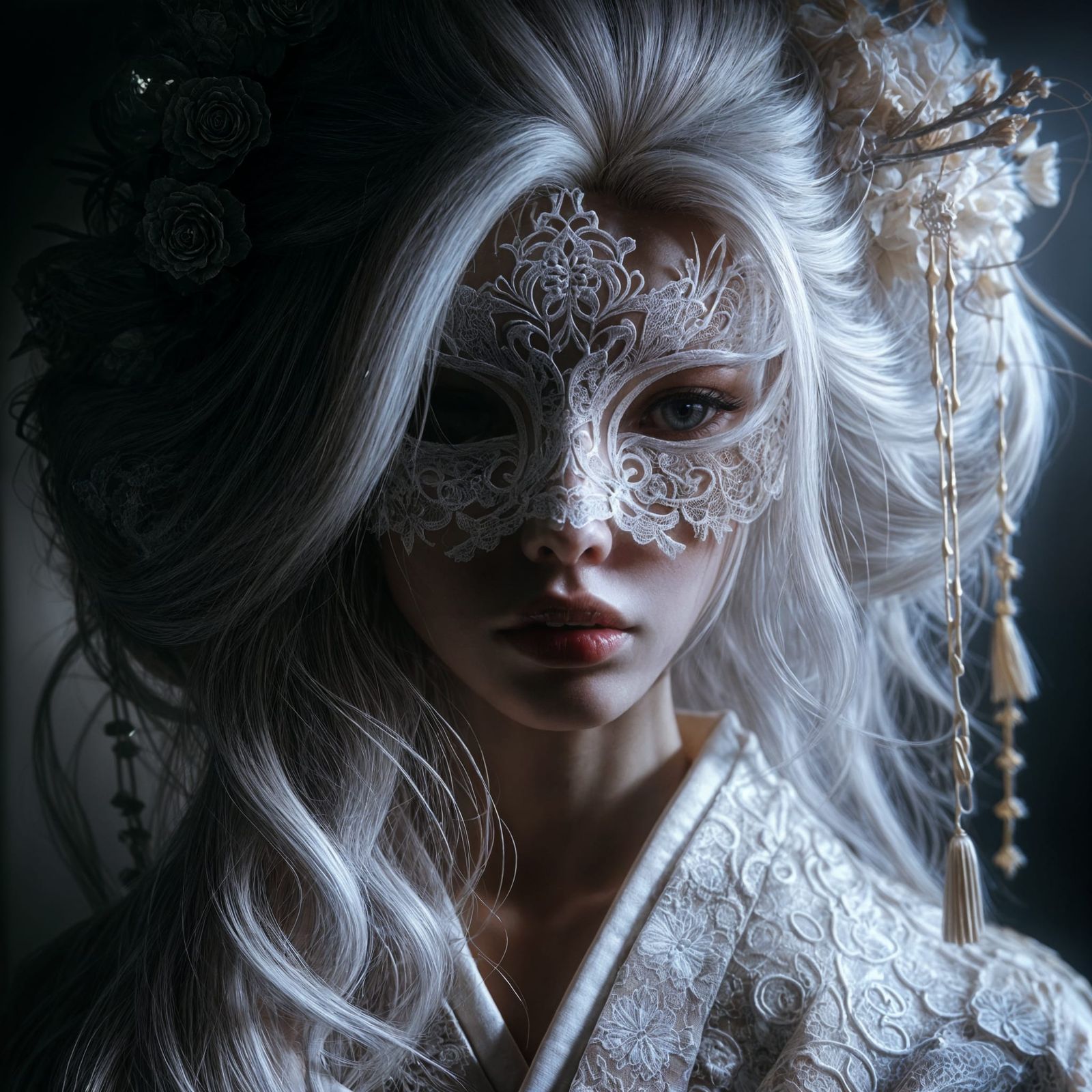 Behind the Lace Veil
