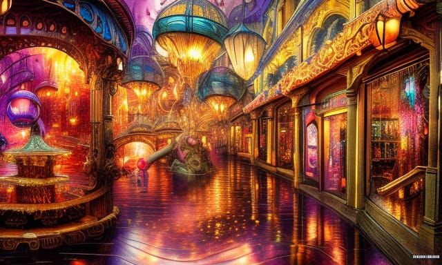 Mega Epic bright fantasy photoillustration hyper intricate s...