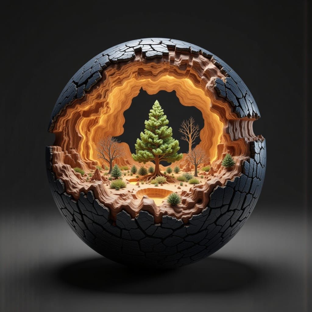 Colossal luminous geode  by @Eto Demerzel