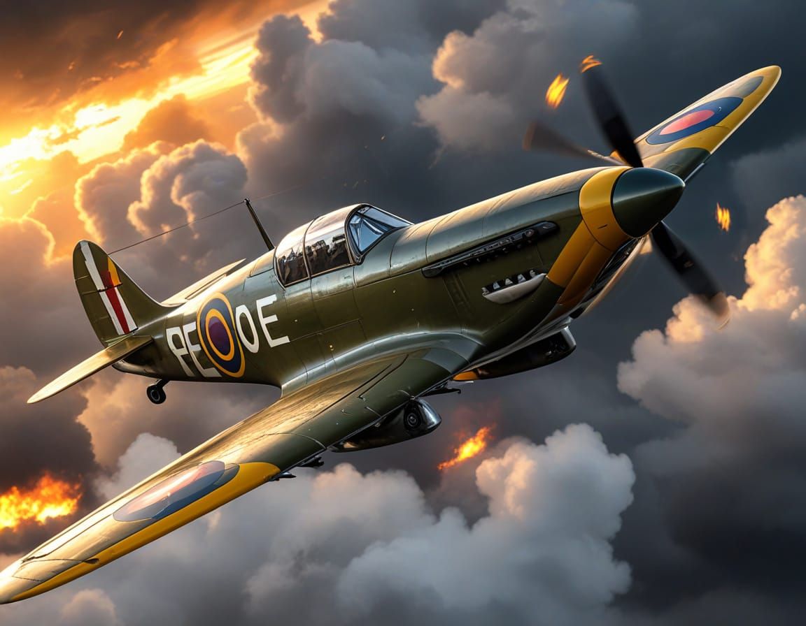 Spitfire.  by @Lorendiac H